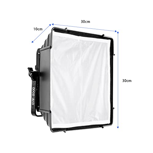Gvm Foldable Softbox Diffuser With Grid Beehive For Rgb 800D/560As/480Ls Series Led Video Light, Suitable For Studio Lighting, Portrait Photography, Video Lighting, Led Panel, 2 Packs, 11"X11" #TOP1