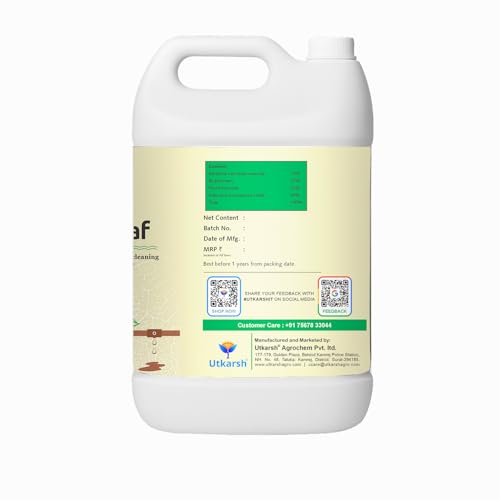 Image of Utkarsh Drip Saaf | Eco Friendly Product For Cleaning Drip System | Biodegrades Organic Stuffs in the Drips | 5 Liter; Pack of 1