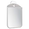 mDesign – Scheerspiegel – voor douche en badkamer – voor scheren en opmaken – anticondens/zuignapbevestiging – steen…