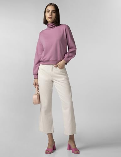 Image of FYLTR Women's Drop Shoulder Boxy Fit Sweatshirt with Turtle Neck & Balloon Sleeve | Sweatshirts for Women | Winter Sweatshirts for Woman | Casual T-Shrit