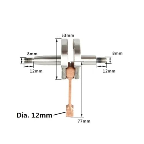 Biela de cigüeñal para reparar motor 1E36F de desbrozadora 4