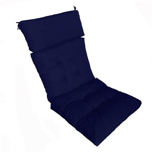 Cojines for tumbonas de Exterior for Muebles de jardín, sillones, Tela Impermeable, 100x50cm(Dark Blue)