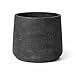 Finestgreen Patt Pflanzgefäß Schwarz L | Blumentopf für Innen- und Außenbereich, Frostfest, UV-Beständig, wasserdicht | Blumenkübel Betonoptik