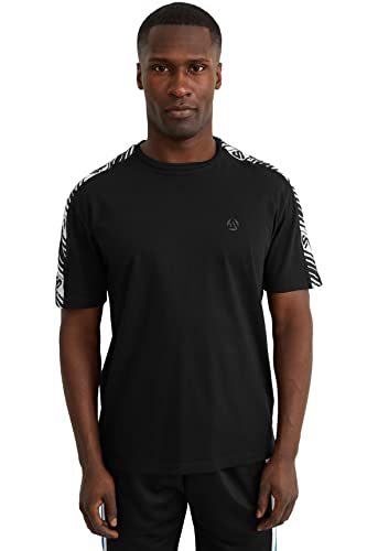 C&A Herren T-Shirt Kurzärmelig Rundhalsausschnitt Polyester|Baumwolle...