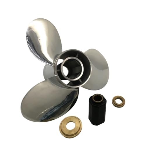 Image of Outboard Propeller 15 1 /2x17 for Engine 115HP 150HP 200HP 250HP Stainless Steel 15 Splines Boat Parts RH 58133-ZY3-A17LX