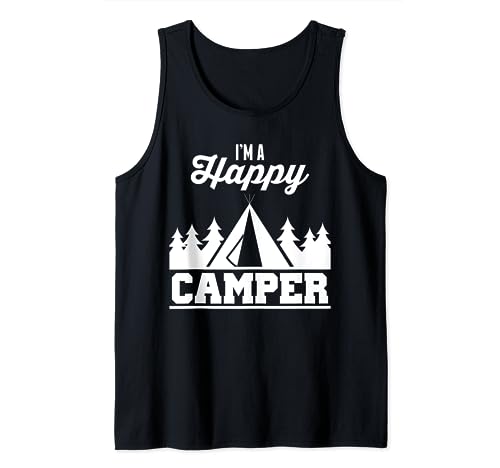 Lustige Zelte mit Aufschrift "I'm a Happy Camper" Tank Top