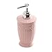 Produktbild jinyi2016SHOP Seifenspender 40. 0ml Flüssige Seifenspender Lotion Shampoo Geschnitzte Blume Pumpe Flaschen Seifenbehälterbedarf for Küche und Badezimmer Spülmittelspender (Color : Pink 1)