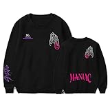 Flyself Herren Damen Kpop Stray Kids MANIAC Sweatshirt Rundhals Sweatshirt Damen Baumwolle Pullover Herren Langarmshirt Casual Oberteile Tops