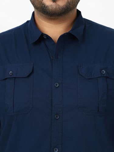Image of Urbano Plus Men's Cotton Full Sleeve Regular Fit Casual Solid Shirt