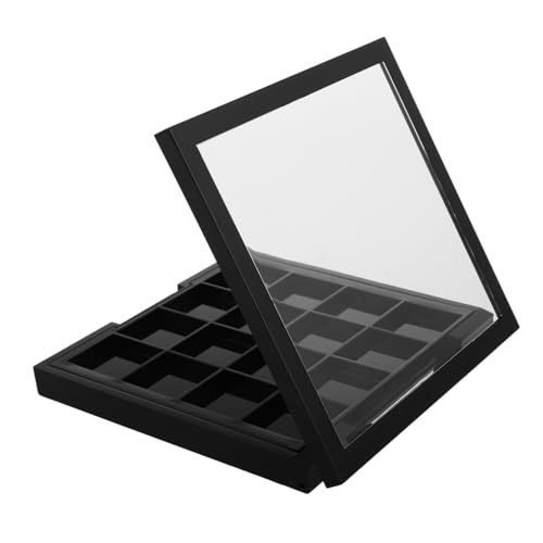 MERRYHAPY 空のアイシャドウパレット メイクアップオーガナイザーボックス アイシャドウ収納ケース 口紅も収納可能 コンパクトデザイン 旅行用 メイクパレット