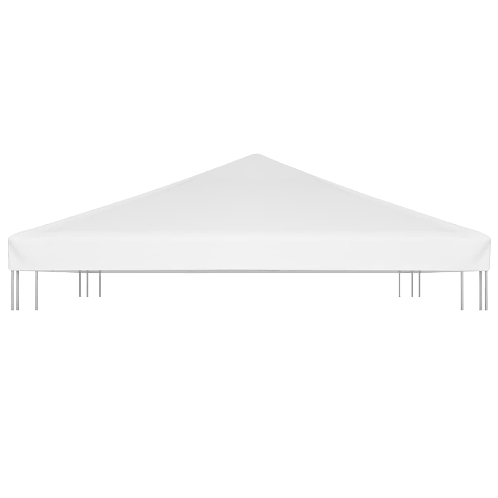 vidaXL Toile de Toit de Belvédère Auvent de Remplacement 270 g/m² 4x3 m Blanc
