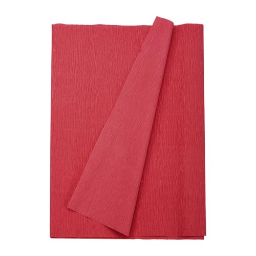 Image of MECCANIXITY Crepe Paper Roll 8.2ft Long 13 Inch Wide for Wedding Ceremony Various Large Festivals Decoration, Dark Red