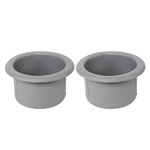 Portavasos de plástico para carro gris 2 piezas miniatura 1