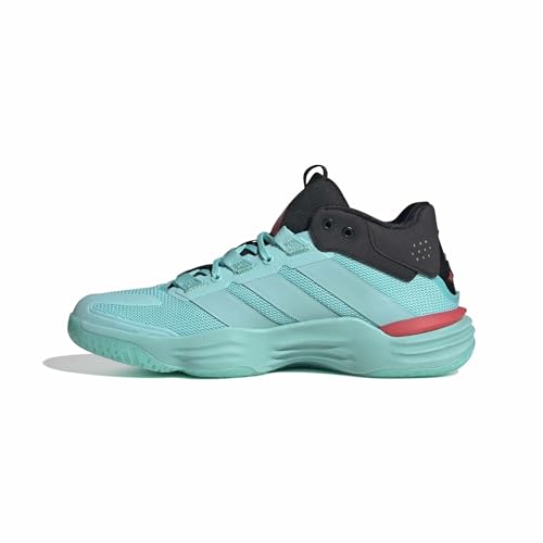 adidas Herren Courtstabil Indoor Performance Shoes, Flash Aqua/Flash Aqua/semi Lucid red, 44 2/3 EU – Ansicht 1