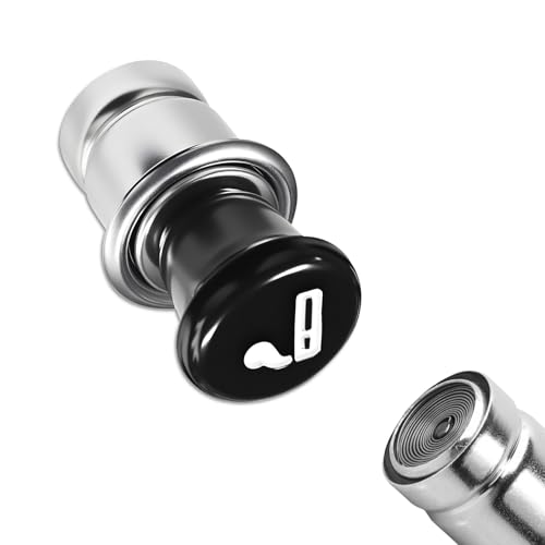 Image of Car Cigarette Lighter, Pop-Out Car Cigarette Lighter, Metal Plastic Construction Cigarette Lighter, 12V Lighter Plug Auto Replacement Accessories Fits for Most Vehicles Socket