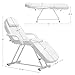 BarberPub Adjustable Tattoo Chair, 72 inches Tattoo Table, Multi-Purpose Facial Chair, Tattoo Chair for Client, Esthetician Bed 0015 (White)