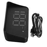 ULTECHNOVO Display Auto GPS Tachimetro Verde LCD Velocità in Reale con Bussola Integrata e Monitoraggio Chilometri Schermo Dashboard USB Plug Play per Veicoli