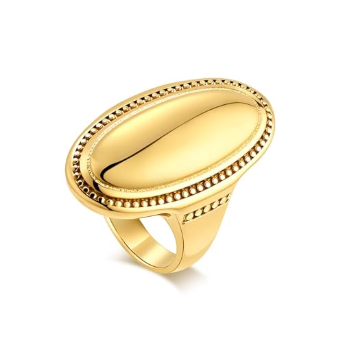 Bague gothique homme acier inoxydable etanche anti ternissement or