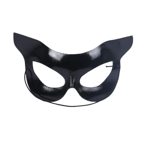 Soochat Women's Cat Mask Black Cat Mask Half Face Cat Masks Halloween Costumes masquerade Costume Party Accessory