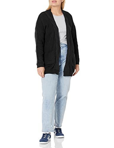 Traleubie Women's Open Front Long Sleeve Boho Boyfriend Knit Chunky Cardigan Sweater2