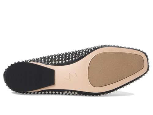 Naturalizer Women's 39 Edit Carla Ballet Flat, Black Satin, 9.53