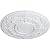 Ekena Millwork CM28OS Oslo Ceiling Medallion, 28 1/8"OD x 1 3/4"P (Fits Canopies up to 10 1/2"), Factory Primed