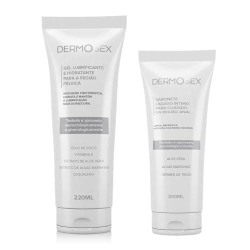 Gel Lubrificante Hidratante Região Pélvica Dermosex 220ml e Sabonete Líquido Íntimo para a Região An
