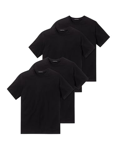 Lot de 4 t-shirts américains homme en coton col rond coupe regular