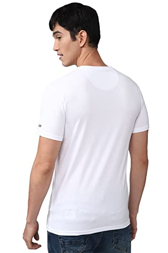 Image of Peter England Men's Solid Slim Fit T-Shirt