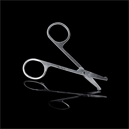 MANSCAPED Shears 2.0 Tempered Stainless Steel Men's Nail Kit, Fingernail Clippers, Safety Scissors, Tweezers and Nail File, Travel Manicure Pedicure Set, 4-Piece Luxury Grooming Kit with Compact Case