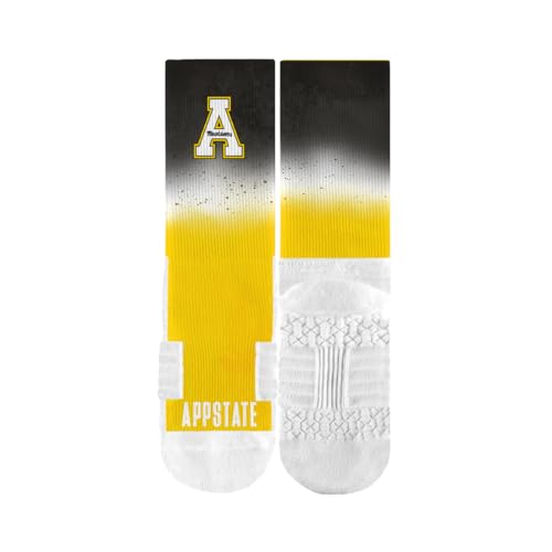Strideline Appalachian State Mountaineers NCAA Licensed Crew Socks - Dip Dye (M-L)