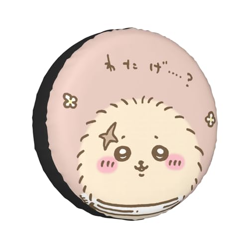 タイヤカバー ちいかわ ラッコ スペアタイヤカバー おしゃれ タイヤ収納 防塵 防水 防紫外線 日焼け止 汚れ防止 劣化対策 タイヤバッグ 持ち運び便利 取付簡単 カー用品 14〜17インチ 屋外 軽自動車 普通車 汎用 15インチ:直径70-75cm