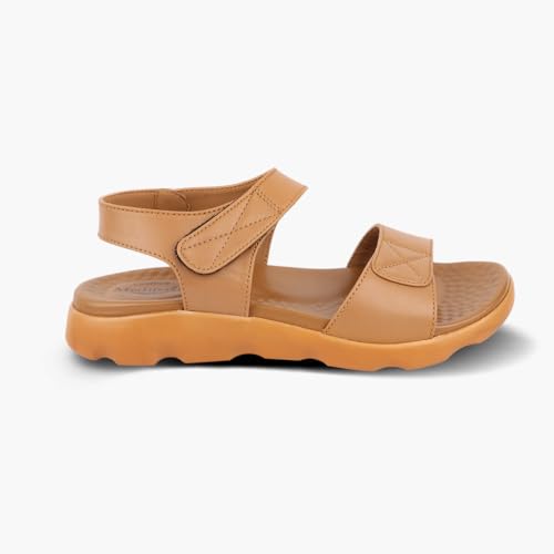 Image of Medifeet Women's Orthopedic Soft Sandals, Black, Comfort Walking Footwear with Adjustable Straps