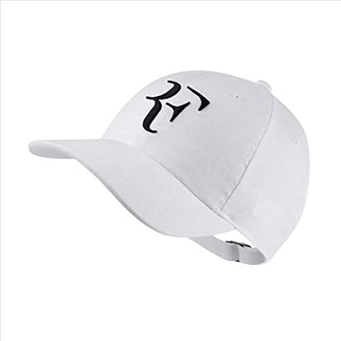 DDTT New Tennis Star Roger Federer Cap 3D Embroidery Dad Baseball Caps Unisnapback Hat Tennis F Hats,White Cover