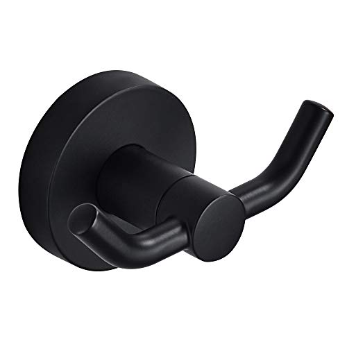 MARMOLUX ACC Wall Hooks Black Towel Holder for Shower Towel Racks Matte