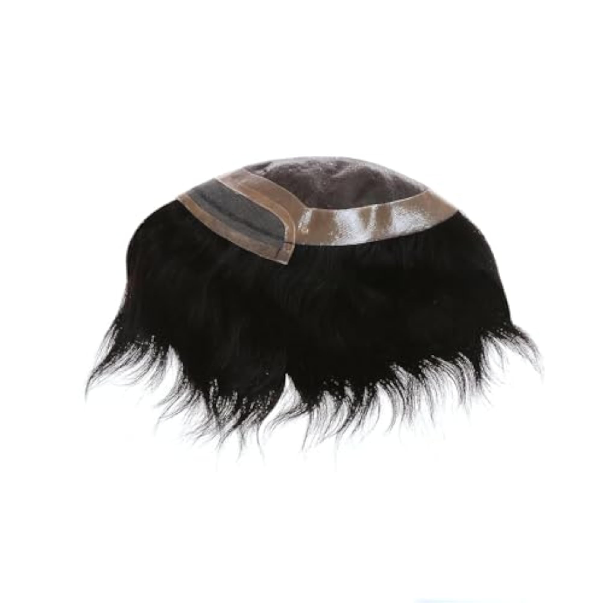 Men's Front Lace Hair Patch, Natural Black Wig