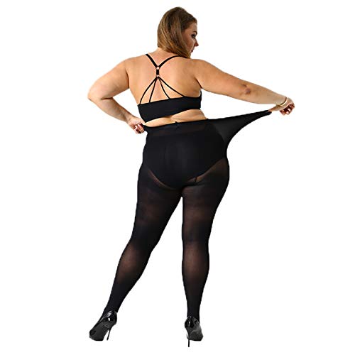 MANZI Plus Size Tights for Women 70D Queen Size Tights(Pack of 2)4