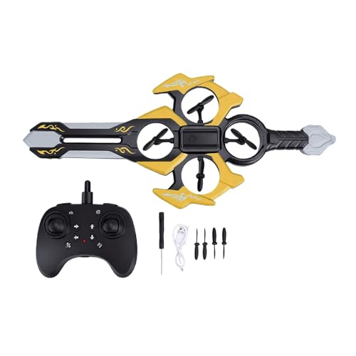 Naroote Flying Sword RC Drone Avión de Control Remoto de Espuma EVA con Luces LED Giroscopio 2.4G 360 Roll Altitude Hold 20 Min Flight para Niños Adolescentes Interior Al Aire
