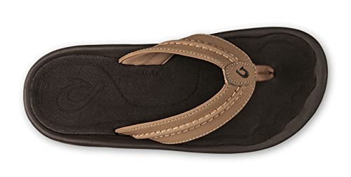 OLUKAI Hokua Men's Beach Sandals, Quick-Dry Flip-Flop Slides, Water Resistant & Wet Grip Rubber Soles, Compression Molded Footbed & Soft Comfort Fit2