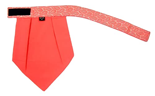 Image of formal cravat set for men with pocket square Men's Cravat Necktie, Self Design Microfiber Dark Multi color Free Size