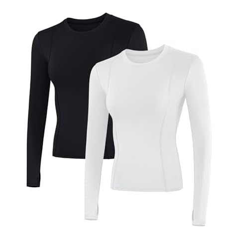 IECCP Women's Long Sleeve Workout Shirt Cover