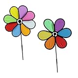 TOYANDONA 4stücke Bunte Windmühle Aus Hochwertigem Für Garten Deko Rotierende Windräder Als Spielzeug Und Garten Ornament Für Hochzeiten Und Feiern