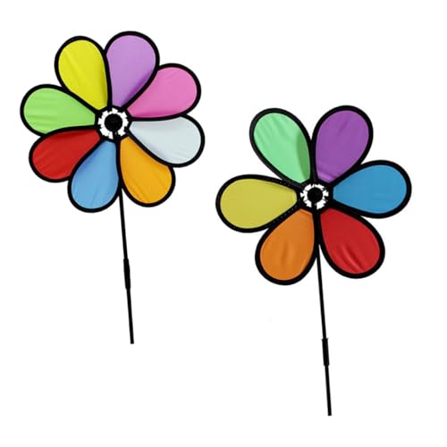 TOYANDONA 4stücke Bunte Windmühle Aus Hochwertigem Für Garten Deko Rotierende Windräder Als Spielzeug Und Garten Ornament Für Hochzeiten Und Feiern