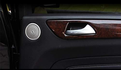 Interior Rear Door Speaker Frame Trim Cover 2pcs for Mercedes-Benz GLS Class X166 2015-2019
