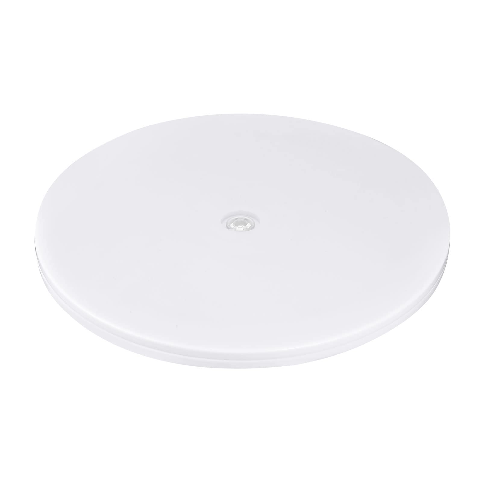 sourcing map Support rotatif pivotant de 30,5 cm avec roulements à billes en acier, base Lazy Susan, plateau tournant pour armoires d'angle de cuisine, blanc