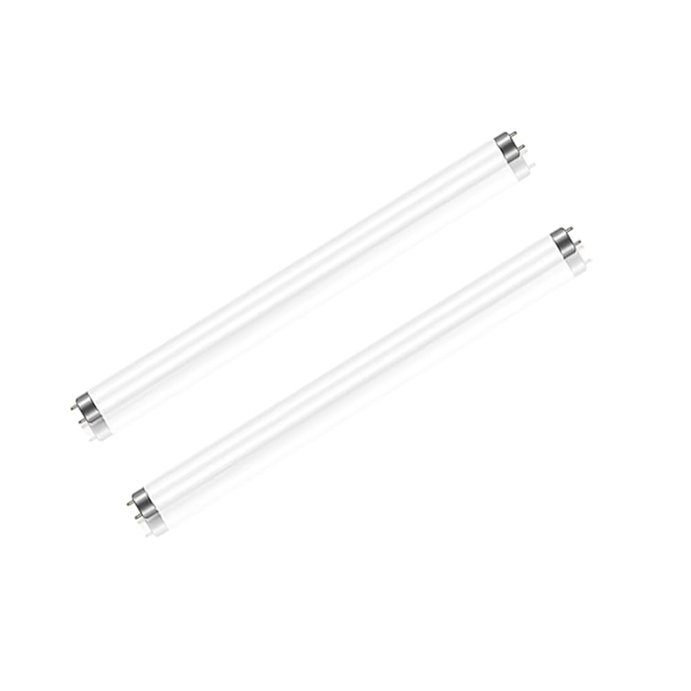 2 Pack 15W Fluorescent Tube, T8 Cool White 4000K, Size 450mm, G13 Base Low Energy Consumption Tube Light, Emergency Energy Saving Light, Suitable