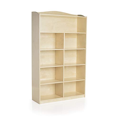 Guidecraft 6-Shelf Bookshelf: Storage Book Rack for Kids' Playroom, School Supply Furniture