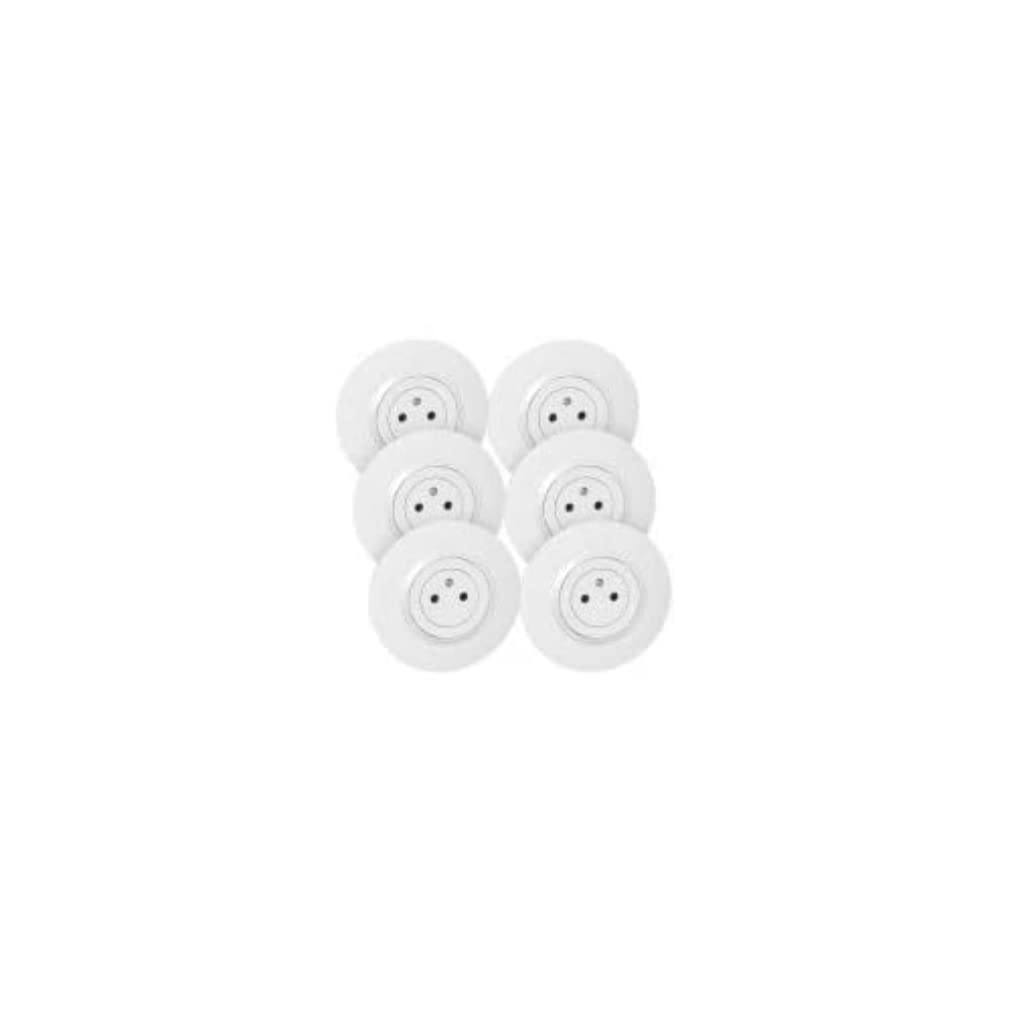 Lot De 6 Prises Murales LEGRAND Dooxie - 16A Avec Terre - Blanc - Fond Rétractable - Sécurité Enfant
