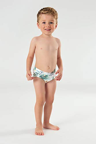 Sunga Infantil Estampada com Proteção UV Up Baby Masculino, Branco, 03