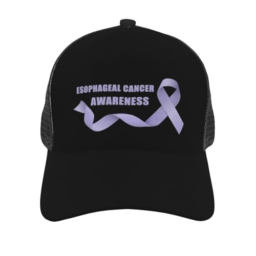 Esophageal Cancer Awareness Mesh Baseball Cap - Classic Adjustable Peak Cap, Trucker Hat for Men & Women2
